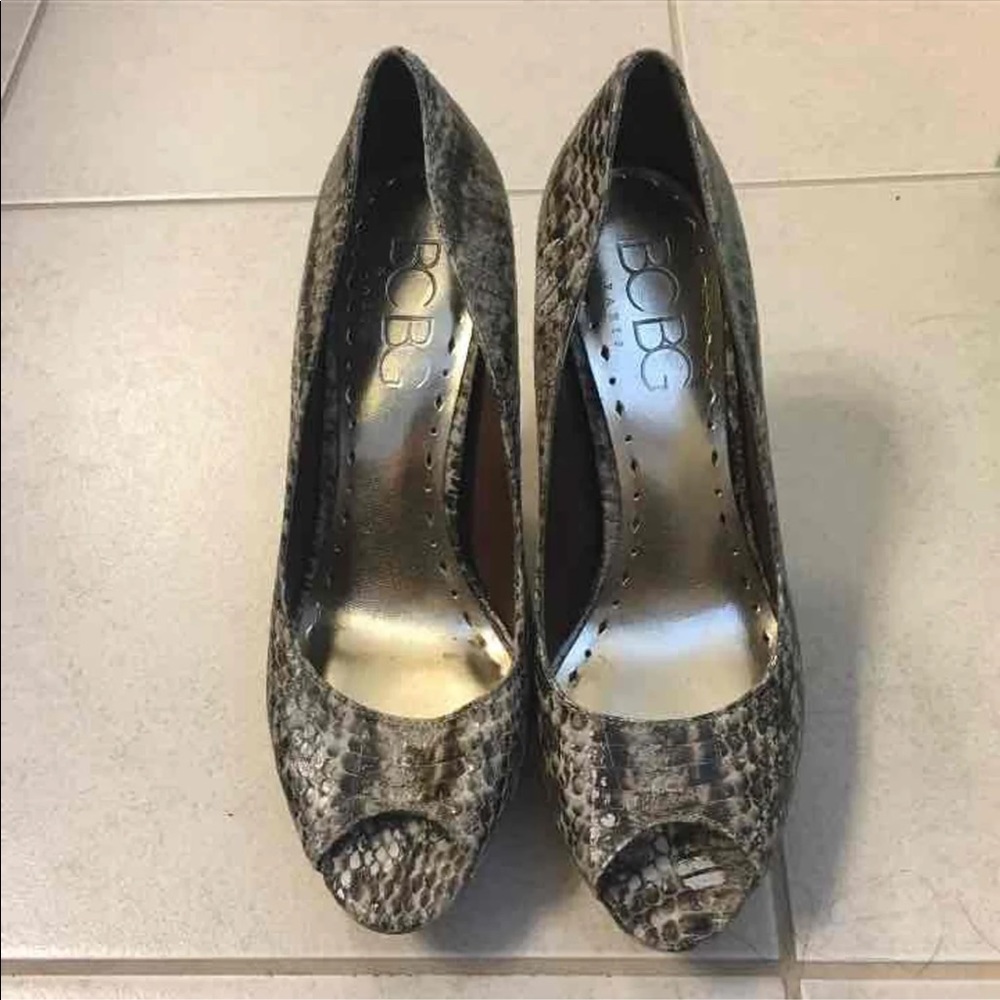 BCBG platform heels
